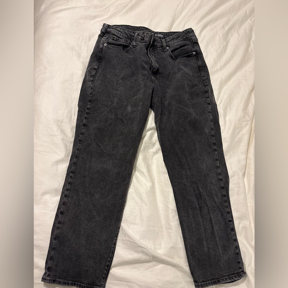 Old Navy Women's Straight Leg Jeans - Black